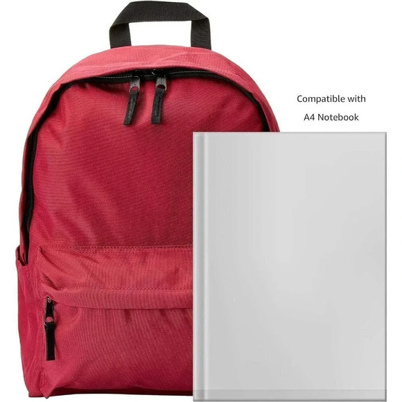 Amazon Basics  Classic School Backpack - Red - Picture 4 of 12